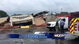 Tornadoes cause damage in Indiana