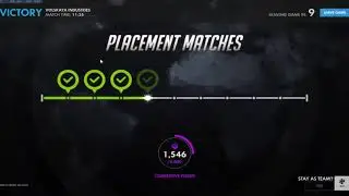 Won 10/10 Placement Matches for Season 6 - Overwatch