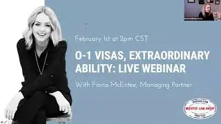 O-1 Visas, Extraordinary Ability: Live Webinar (Recording)