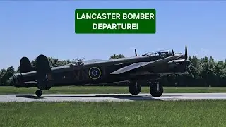 Lancaster Bomber departure VE day aviation