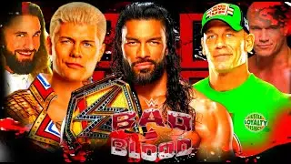 WWE BAD BLOOD 2025 MATCH CARD