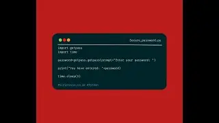 Python getpass - Securely input password