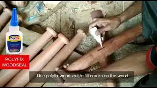 how to use woodseal to fill Holes in wood || polyfix wood filler