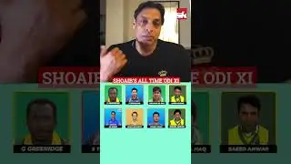 Shoaib Akhtar Picks All-Time ODI XI  🤔 - No Virat Kohli & Rohit Sharma 😱 #shorts #cricket
