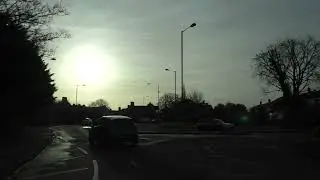Driving On New Road, Bromwich Road & Malvern Road, Worcester, Worcestershire, UK 29th December 2021