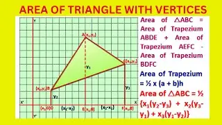 Area of the triangle if 3 vertices of coordinates are given