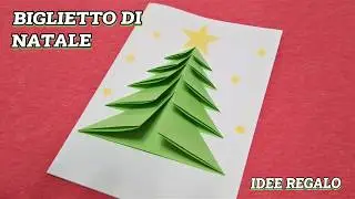 Biglietto di auguri di natale di Carta, Semplice Origami, Gioco di Carta, Divertimento per i Bambini