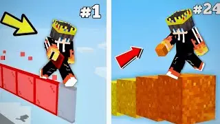 I Learned 24 Minecraft SKILLS in 24 HOURS!