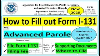 New I-131 || Application for Travel Document | Advance Parole for Adjustment of Status (I-485)