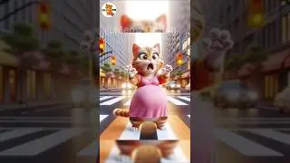 Pregnant Cat Video 😭 || बिल्ली बनी माँ 💖 || Kitten Picture #cat #ai #kitten #shorts