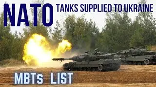Tanks types supplied by NATO countries to Ukraine