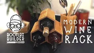 A modern wine rack you can make too!