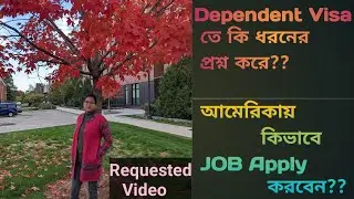 Tips & Tricks for USA Dependent Visa Interview | How to Apply for a Job in USA |#usalifewithparamita