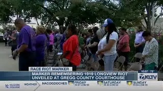 Texas Historical Marker unveiled on Gregg County Courthouse lawn