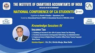 Knowledge session IV with CA. (Dr.) Girish Ahuja