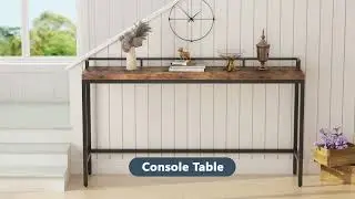 Tribesigns 70.9 inch Extra Long Sofa Table, Narrow Long Console Table Behind Couch C0481