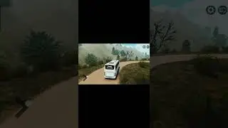 Bus Lost Control 😱 | Dangerous Mountain Road | #shorts #viral #gaming #bus #bussid