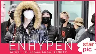 엔하이픈 '골디 음원본상 축하해요!' [STARPIC] / ENHYPEN Arrival - at Incheon Airport 20260111