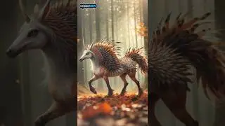 🤯 Strange Hybrid of Horse + Hedgehog Creates Magical Fantasy Creature 🐾 #short #hybrids #animals #ai