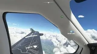 Полет в грозовой фронт между облаками, Interesting, beautiful flight between storm clouds в MFS 2020