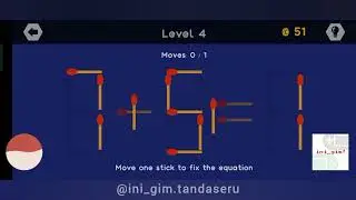 Pack 01 (Level 4) - Math Sticks - Puzzle Game