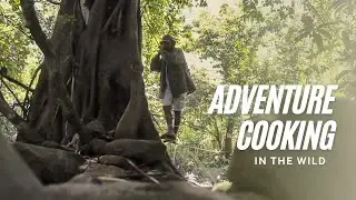 ADVENTURE COOKING in the jungle | DELICIOUS Omelet with Tea made in a pot