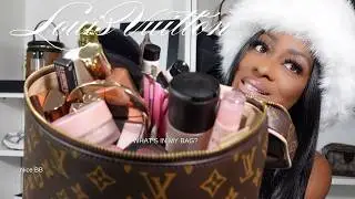 WHAT'S IN MY BAG? LOUIS VUITTON MAKEUP BAG + LOUIS VUITTON NICE BAG + SEPHORA MAKEUP COLLECTION