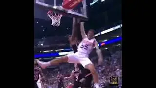 Whiteside MONSTER block with two hands on Mike James&acute; dunk attempt!