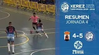 SEGUNDA DIVISIÓN B GRUPO V J.4 | Resumen del Nawter Blanca FS 4-5  Xerez Toyota Nimauto