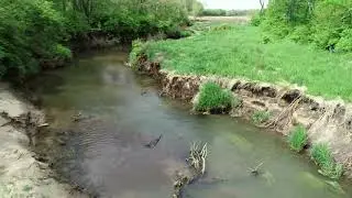 Crooked Creek Stream Bank Erosion - Drone Video