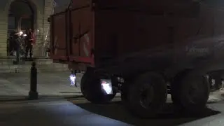 Alsace Bas-Rhin Strasbourg le 7 janvier col&egrave;res des jeunes agriculteurs.