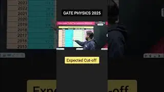 GATE Physics 2025 Expected Cut Off | Gate 2025 Physics Expected Cut Off | Lalit Sir #shortsvideo