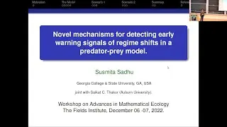 Novel mechanisms for detecting early warning signals of regime shifts in a predator-prey model