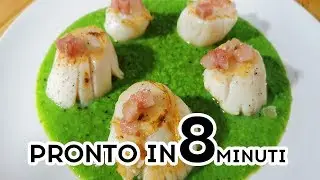 CAPESANTE CON CREMA DI PISELLI IN 8 MINUTI? #LaRicettaDiFretta