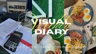 visual diary | breakfast date, studying, night routine 