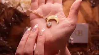 Relaxing Jewelry ASMR Moons, Pressed Flowers & Leaves, Northern Lights