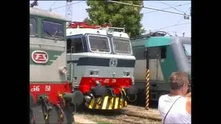 FS E633.204 &ldquo;Tigre&rdquo; &ndash; Manovra sulla piattaforma girevole 🚆 | Porte Aperte a Milano Smistamento