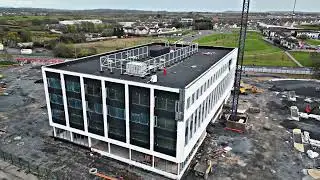 Construction at the old Waterford Crystal (March 2025)