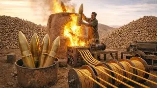 Millions of waste bullets are converted into brass wire | incredible recycling process