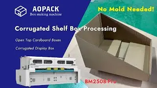 Angled Roll Side Tray | Open Top Cardboard Boxes | Corrugated Display Box | BM2508-Pro
