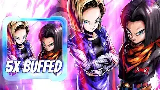 THEY ARE STILL ANNOYING!!! 5x ZENKAI BUFFED LF TAG ANDROID 17 & 18 DESTROYS EVERYONE! (DB Legends)