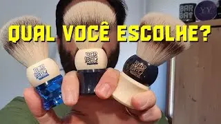 💈AJUDA! QUAL O PINCEL MAIS BONITO? 1, 2, ou 3? E qual nome voc&ecirc; daria pra eles? 💈