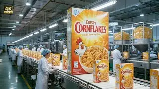 The Production Process Of A Modern Cornflakes Factory  How The Cornflakes You Eat Are Made