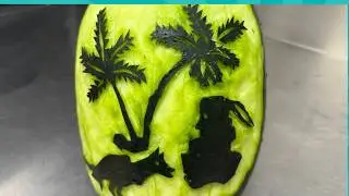 How To Carve Watermelon Art|Fruit Crving Design|Watermelon Carving Idea