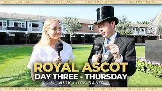 Royal Ascot LIVE! Day 3 Thursday ft. Charlotte Greenway, Eve Johnson Houghton & more