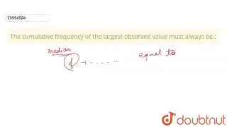The cumulative frequency of the largest observed value must always be :