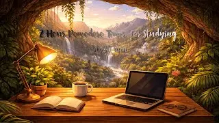 2 Hour Deep Focus Pomodoro Timer for Studying | 50/10 | Relaxing Music and Ambient | Flow
