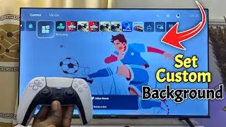 How to Get Custom Background on PS5! 