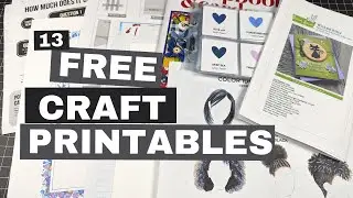 I Can't Believe These are All FREE!  | 13 Free Craft Printables