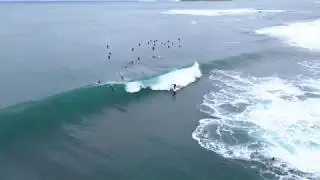 Cronulla Beach during a Large Surf - Aerial Perspective